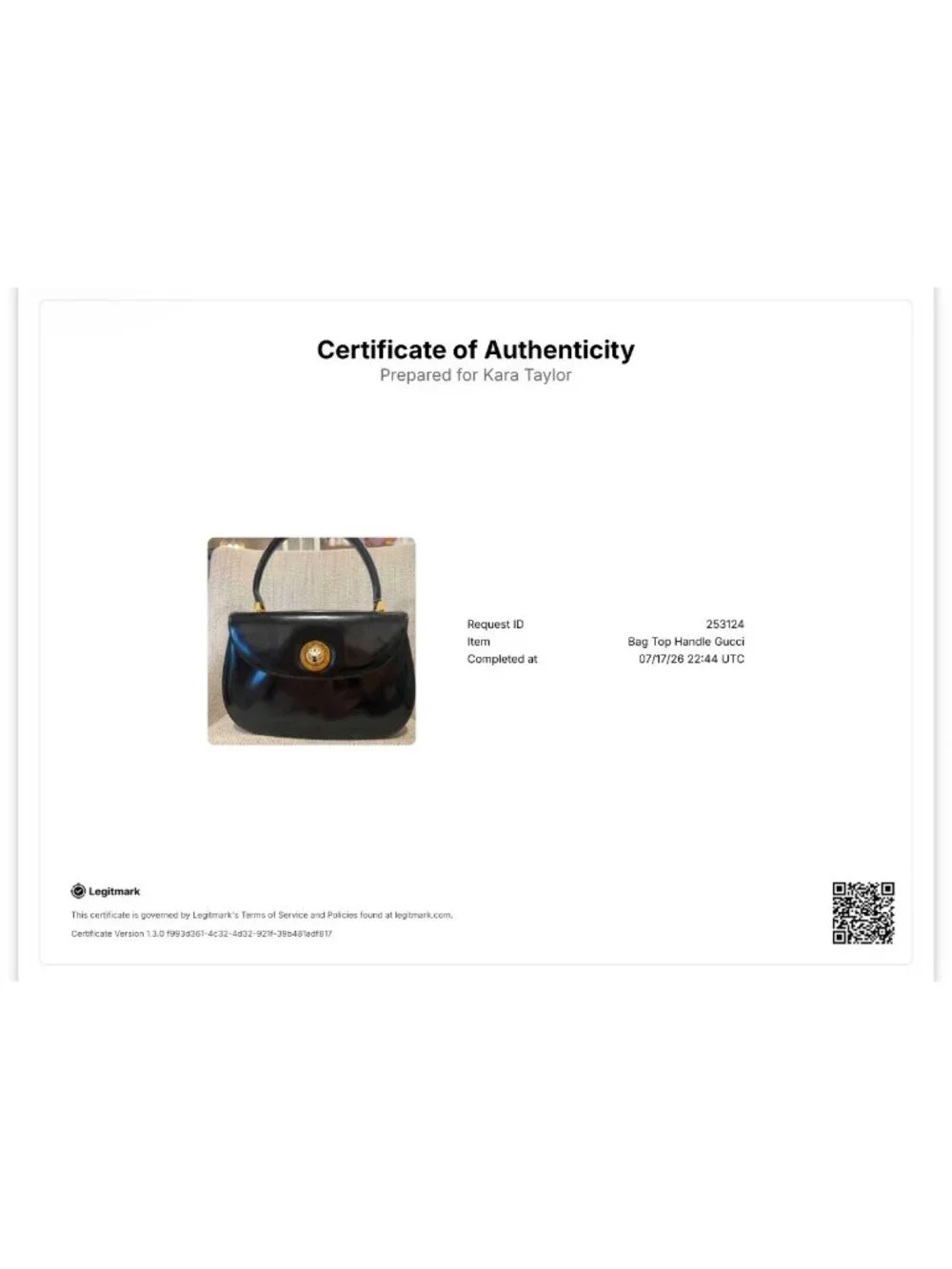 Gucci Black Patent Leather Top Handle Bag RARE VINTAGE